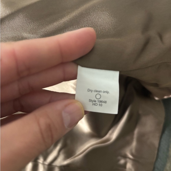 J. Crew Tailored Double Breasted Women Wool Coat in Green / Grey Color Size 4 - Picture 12 of 15